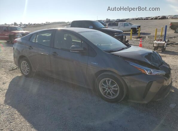JTDKAMFU5M3145045 2021 TOYOTA PRIUS Gray Front right