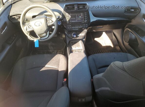 JTDKAMFU5M3145045 2021 TOYOTA PRIUS Gray Dashboard view