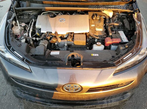 JTDKAMFU5N3183232 2022 TOYOTA PRIUS Gray Вид задньої частини салону