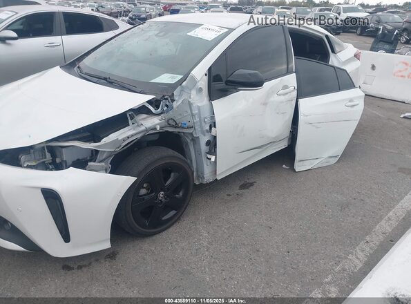 JTDKAMFUXM3129214 2021 TOYOTA PRIUS White Դիմացի տեսք