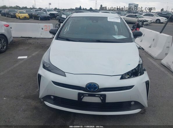 JTDKAMFUXM3129214 2021 TOYOTA PRIUS White Սալոնի հետևի տեսք