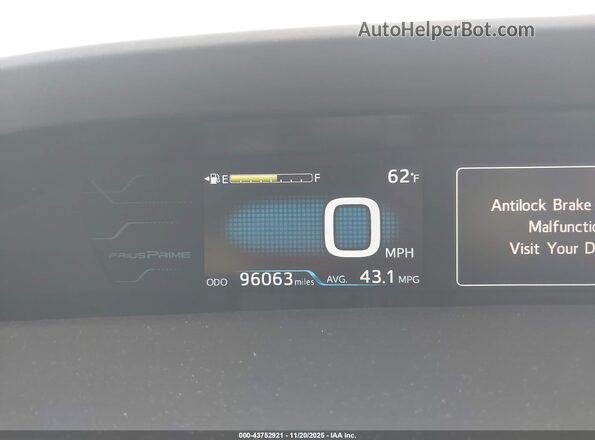 JTDKARFP6H3044058 2017 TOYOTA PRIUS PRIME Teal 