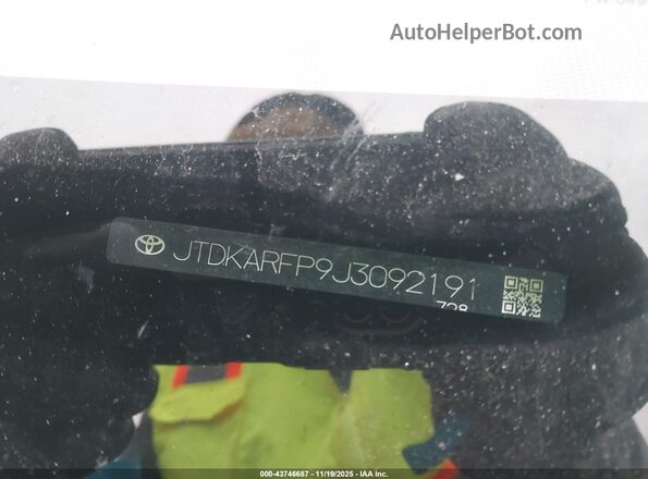 JTDKARFP9J3092191 2018 TOYOTA PRIUS PRIME Gray 