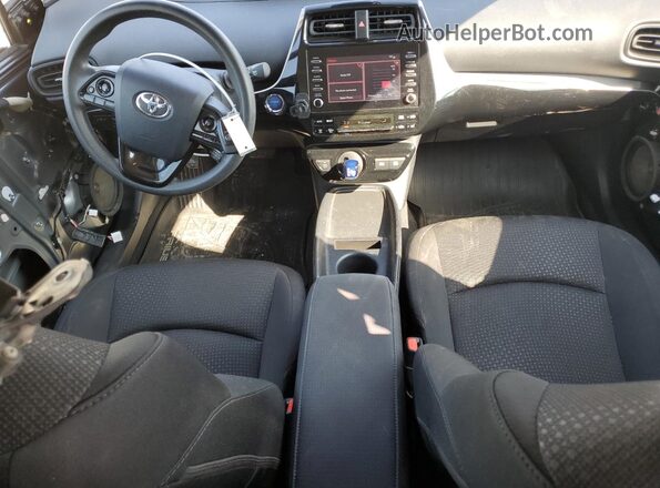 JTDKARFU3L3125873 2020 TOYOTA PRIUS Gray Առջևի վահանակի տեսք