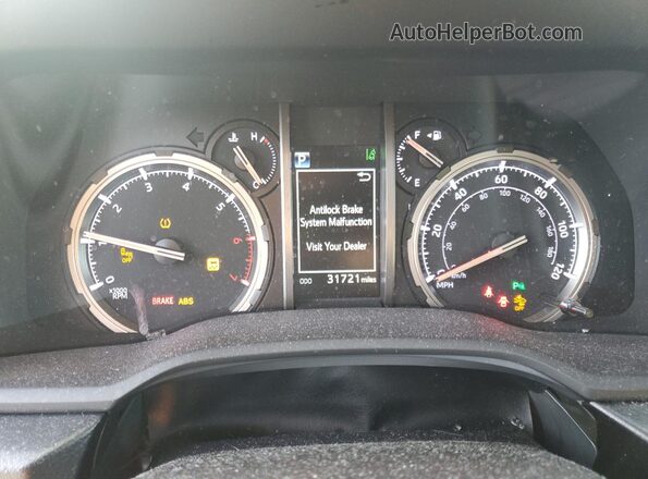 JTEDU5JR3N5257367 2022 TOYOTA 4RUNNER Black Вид щитка приладів