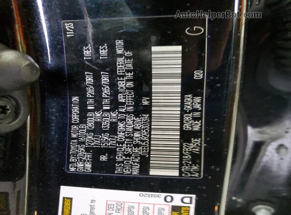 JTEEU5JR2R5307394 2024 TOYOTA 4RUNNER Black 