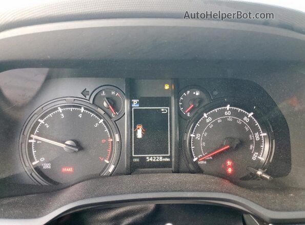 JTEEU5JR5M5249502 2021 TOYOTA 4RUNNER Silver Instrument cluster view