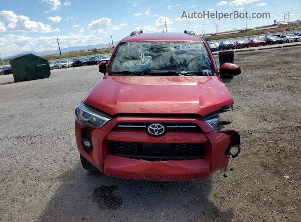 JTEEU5JR8N5255375 2022 TOYOTA 4RUNNER Red Vista frontal