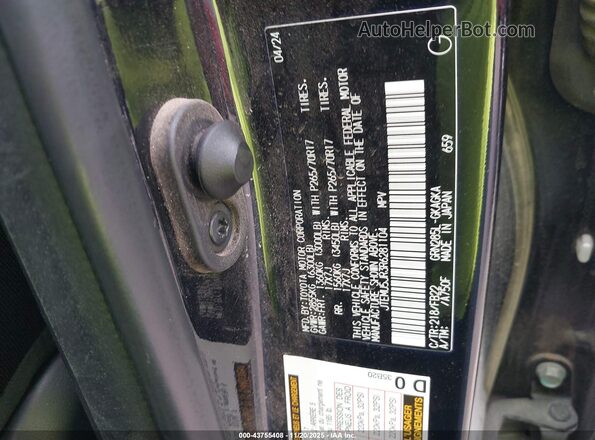 JTEMU5JR3R6281104 2024 TOYOTA 4RUNNER Black Vista del compartimento del motor