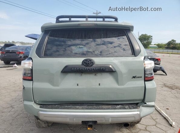 JTERU5JR7P6129247 2023 TOYOTA 4RUNNER Green Вид ззаду