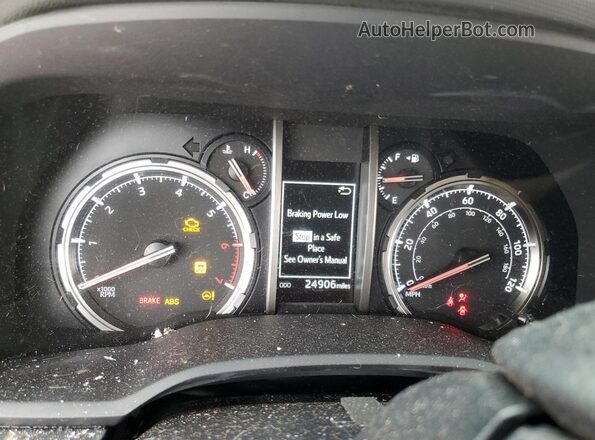 JTERU5JRXR6282966 2024 TOYOTA 4RUNNER Серый Вид щитка приборов