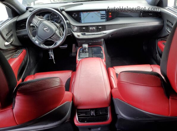 JTHB51FF0J5000529 2018 LEXUS LS Black წინა პანელის ხედი