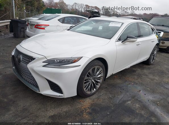 JTHB51FF2K5007449 2019 LEXUS LS 500 Белый Передняя левая четверть