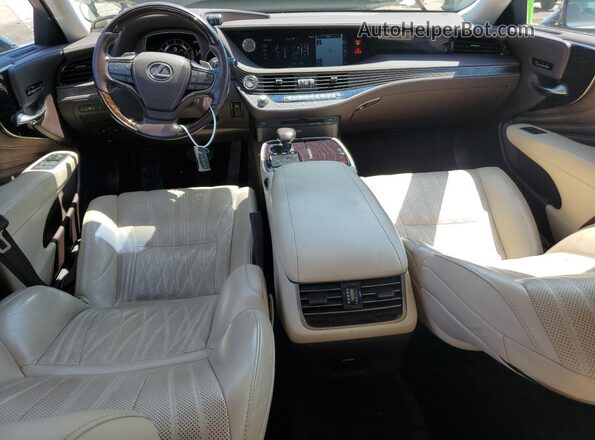 JTHB51FF7K5009262 2019 LEXUS LS Tan Вид панелі приладів