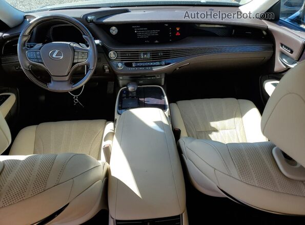 JTHB5LFF1J5004391 2018 LEXUS LS Silver Вид панелі приладів
