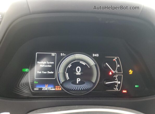 JTHB9JBH7P2064671 2023 LEXUS UX Gray Вид щитка приладів