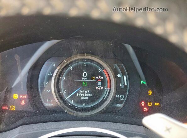 JTHBA1D20K5089693 2019 LEXUS IS White Instrument cluster view