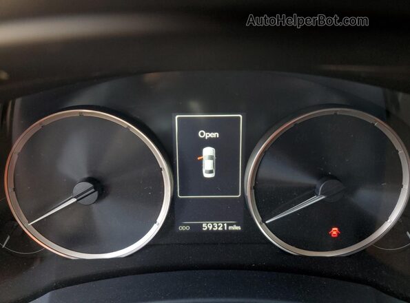 JTHBA1D24K5098042 2019 LEXUS IS White ხელსაწყოთა პანელის ხედი