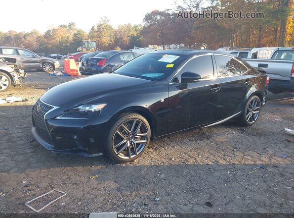 JTHBA1D25G5015791 2016 LEXUS IS 200T Black Передня ліва чверть