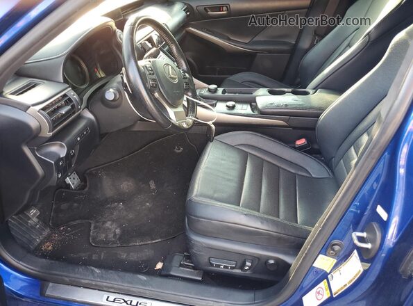 JTHBA1D27H5061592 2017 LEXUS IS Blue Вид салону спереду