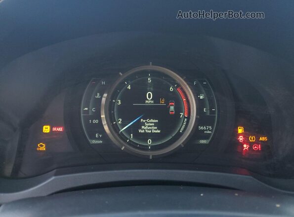 JTHBA1D29H5046589 2017 LEXUS IS Gray Instrument cluster view