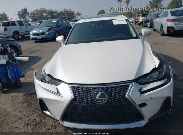 JTHBA1D2XJ5080398 2018 LEXUS IS 300 White ხელსაწყოთა პანელის ხედი