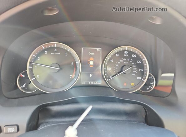 JTHBK1GGXG2229603 2016 LEXUS ES Red Widok zestawu wskaźników