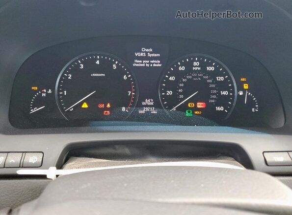 JTHBL5EF6H5146040 2017 LEXUS LS Black Вид щитка приладів