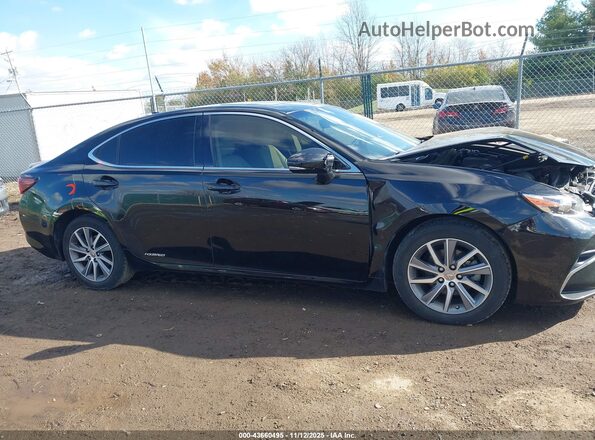 JTHBW1GGXG2108641 2016 LEXUS ES 300H Black უკანა სალონის ხედი