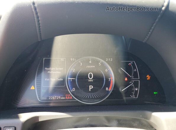 JTHBZ1B17K2006507 2019 LEXUS ES Silver Instrument cluster view