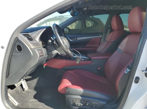 JTHBZ1BL0HA010835 2017 LEXUS GS Белый Вид салона спереди