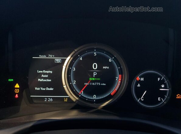 JTHBZ1BL0HA010835 2017 LEXUS GS Белый Вид щитка приборов