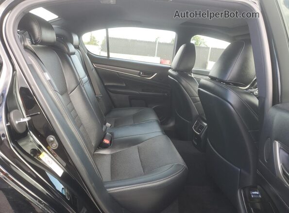 JTHBZ1BL2GA006915 2016 LEXUS GS Black Вид задніх сидінь