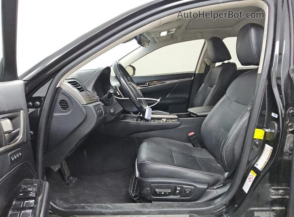 JTHBZ1BL2HA011307 2017 LEXUS GS Black Widok wnętrza z przodu