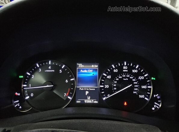 JTHBZ1BL2HA011307 2017 LEXUS GS Black Widok zestawu wskaźników