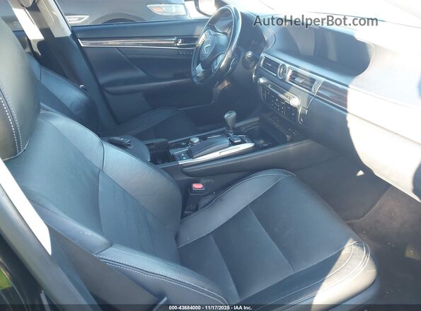 JTHBZ1BL4GA006446 2016 LEXUS GS 350 Black წინა სალონის ხედი