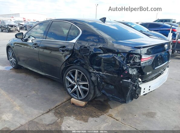 JTHBZ1BL4KA018380 2019 LEXUS GS 350 Black Tył lewy