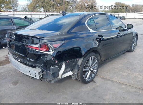 JTHBZ1BL4KA018380 2019 LEXUS GS 350 Black Tył prawy