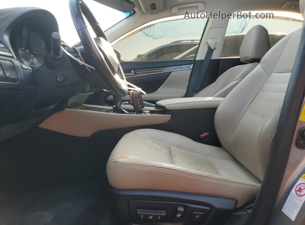 JTHBZ1BL5GA003720 2016 LEXUS GS Gray წინა სალონის ხედი