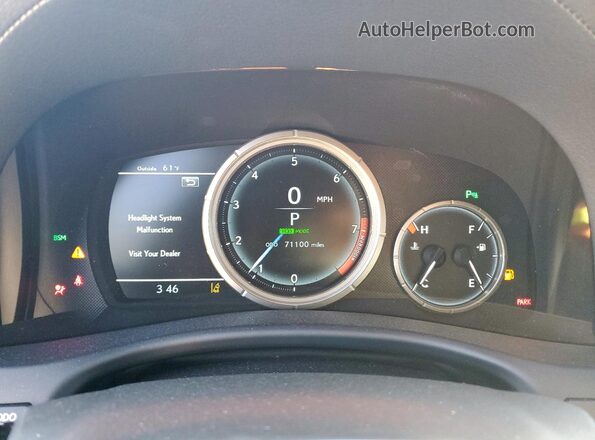 JTHBZ1BL5JA014644 2018 LEXUS GS Silver Вид щитка приладів