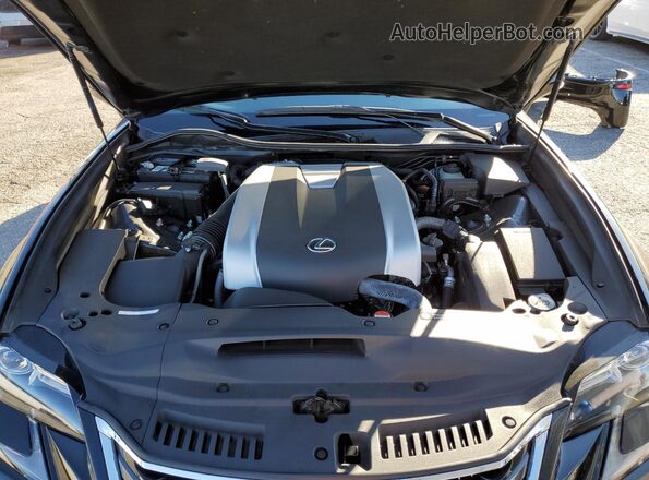 JTHBZ1BL6GA001796 2016 LEXUS GS Black Вид задньої частини салону