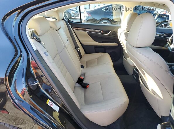 JTHBZ1BL6GA001796 2016 LEXUS GS Black Вид задніх сидінь