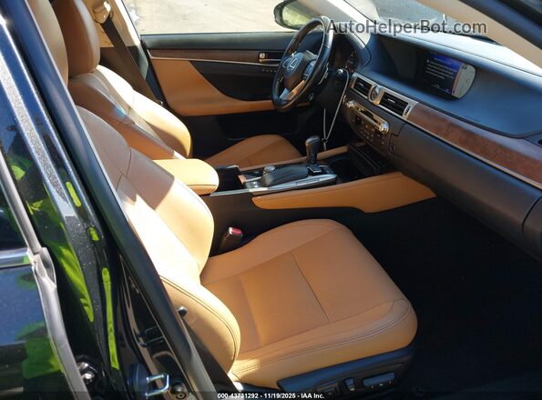JTHBZ1BLXGA004703 2016 LEXUS GS 350 Black Вид салону спереду