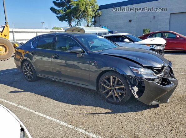 JTHBZ1BLXJA015837 2018 LEXUS GS Gray Delantero derecho