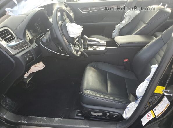 JTHBZ1BLXKA017380 2019 LEXUS GS Black წინა სალონის ხედი