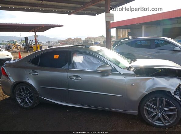 JTHBZ1D26J5033507 2018 LEXUS IS 350 Серебряный Вид задней части салона