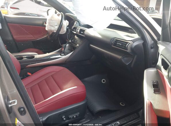 JTHBZ1D26J5033507 2018 LEXUS IS 350 Серебряный Вид салона спереди