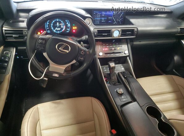 JTHBZ1D28K5033851 2019 LEXUS IS Gray Առջևի վահանակի տեսք