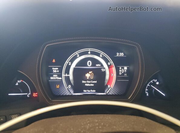 JTHC51FF4J5001994 2018 LEXUS LS Blue Instrument cluster view