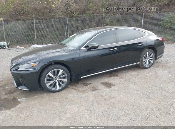 JTHC51FF6J5003567 2018 LEXUS LS 500 Black Առջևի ձախ երեք քառորդ տեսարան